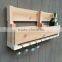 Custom unfinished wall wooden wine storage rack with glass holding