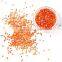 Orange Color Nail Glitter kit Round shape nail sequin peal flakes glitter powder Accessory for nail art