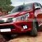 For Toyota Hilux Revo 2015 2016 2017 daytime running light led front fog lamp drl waterproof daylight