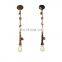 Retro Edison Bulb Shade Industrial Steam Water Pipe Hemp Rope Pendant Light  Lighting Fixtures