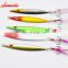 3D eyes 21g Lead fish Feather hook Metal Jig Fishing Lure Artificial Wobbler Bait tackle artificial feathers