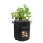 2021 New Arrival Heavy Duty Portable Round Flower Pot Non Woven Tree Planting Bag