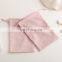 PandaSew Custom Logo Deboss Print Pink Suede Jewelry Bag Luxury Drawstring Bag Jewelry Pouch