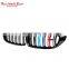 M3 M4 front grill for BMW 4 series F32 F33 F36 M color double slat line bumper grill for BMW F80 F82 F83 2014-2020