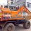 Японский экскаватор на колесах Hitachi ex100wd весом 10 тонн в продаже в Шанхае