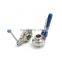 Sanitary Stainless Steel  Grade Manual Welded Lug Type Welded Threaded  Butterfly Valve