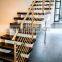 China Steel Structure Modern Stair Case/ Modular Straight Steel Staircase