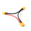 XT60 Series Parallel Battery Connector Cable Dual Extension Y Splitter Silicone Wire xt90 xt60 xt30 y cable