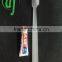 Hot Sale 8g Lemon Flavor T.KI Toothpaste /economical plastic sachet supply toothbrush with toothpaste hotel amenities