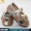 2016 Latest new princess girls shoes golden sequin baby tollder shoes