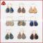 China supplier women environmental copper hoop druzy crystal dangle earring jewelry                        
                                                Quality Choice