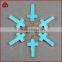 Gem Stone Cross Healing Chakra Pendant Charms Jewelry Natural Howlite turquoise Stone Pendant