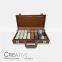 Game box Leather Wooden backgammon and chess case CY-NK4