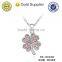 wholesale women temperamental fashion crystal ballerina pendant necklace