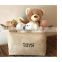 Jute Storage Bin, Eco-Friendly for Toy Storage - Storage Basket for organizing Baby Toys, Kids Toys, Baby Clothing, Books