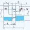 MTL series flexible hydraulic universal joint quincunxes coupling