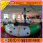 Green White Inflatable Water Catapult Trampoline For Kids