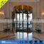 revolving door with laminated glass