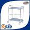 Customized 2 layer metal food trolley manufacturers