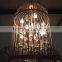 Rust Vintage Crystal Iron Chandeliers for Restaurant