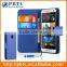 Set Screen Protector Stylus And Case For HTC One Mini , Dark Blue Leather Wallet Cell Phone Case Cover