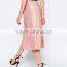 High Quality Summer Pink Pleated Skirt For Women OEM Manufacture