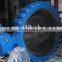 Al-bronze line-type soft seated Rubber lined DN400 worm gear operated EPDM seat center butterfly valve