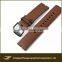 OEM wholesale high-grade waterproof tan leather watch strap