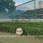 Steel chain link fence panels and rolls for sports field fencing