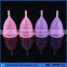 Good quality 100% medical menstrual cup, lady period cup with multi-colors