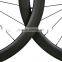 New Carbon Road Wheelset 50mm Tubular/Clincher Road Bike Carbon Tubular Wheels/Rims, UD Matt/Glossy