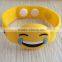 Funny Pvc Emoji bracelet