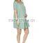 Fashion style Spring western maternity dresses wear with Embellished Trim Swing