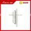 Famous brand BIHU White PC panel 3 gang 2 Way Wall Switch for home