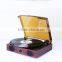 Nostalgic portable turntable player,usb,sd,fm,radio