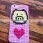 DIY plastic building block mobile phone case ,wholesale cheap cute cartoon wood phone case