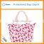 Custom flowers promotional canvas tote shopping cotton canvas bag
