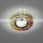 Crystal patterned flat spotlight indoor lighting round ceiling light downlight led MR16 GU5.3 house decoration side lighting