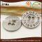 four holes zinc alloy metal sew button factory