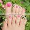 New Hot DIY Fashion Toe Sticker Nail Art Foil Adhesive Extended Wear Toe Nail Decoration Beauty