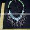 fashion design rope chain crystal tassel necklace women collar vintage necklace jewelry 2015