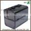 Black Personal Double-open With Removable Trays Aluminum Makeup Train Case