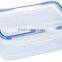 Microwavable PP rectangular plastic food storage container