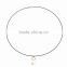 New 2016 Fashion Charm Necklace Black Wire Anime Hoop Three Color Glaze Tiny Kitty Cat Pendant Chain Necklaces For Girl