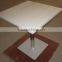 Top quality Cheapest white artificial stone restaurant dining ,coffee,tea table,KFC Table