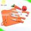 6pcs kitchen knife set with plastic cutting board