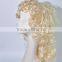 Long Kinky Curls Wig Synthetic Blond Costume Wig N261