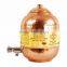 IndianArtVilla Pure Copper Water Storage Pot Tank With Tap 4000 ML - Storage Water Home Hotel Garden Kitchen Benefit Yoga