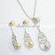 Zircon Jewelry Set&Zircon Silver Necklace/Earring Set Made With Gemstone Jewelry Elements