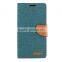 Mercury Goospery Canvas Jeans Diary wallet Mobile Phone Flip Leather PU cover case for Samsung Galaxy Note 5 N920